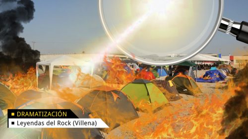 La carpa que cubrirá el camping del Leyendas del Rock será una lupa gigante LA ORGANIZACIÓN SATISFACE ASÍ A UN PÚBLICO QUE LLEVABA AÑOS PIDIENDO "UNA MUERTE RÁPIDA"